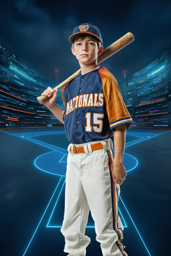 Cyberpunk Baseball (Set of 2) - Digital Backgrounds - Image 2