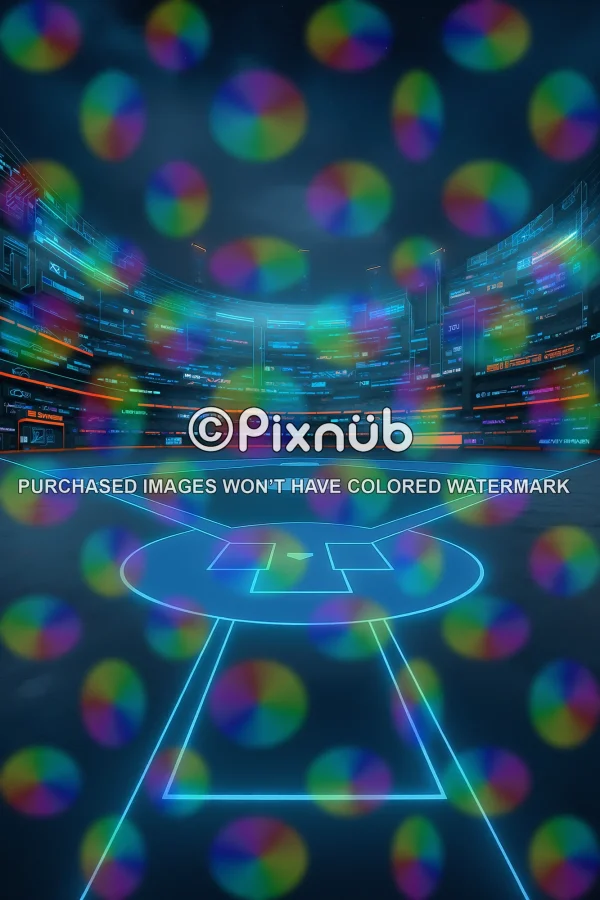 Cyberpunk Baseball (Set of 2) - Digital Backgrounds - Image 7