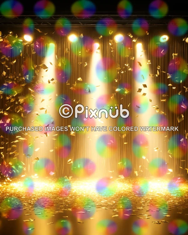 Golden Spotlight - Digital Background - Image 2