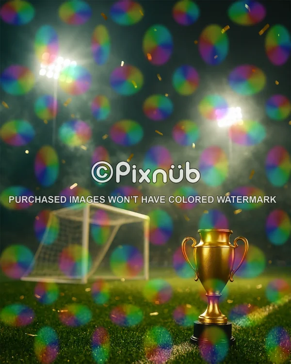Soccer Victory Night - Digital Background - Image 2