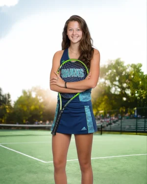 Sunlit Serve - Digital Background