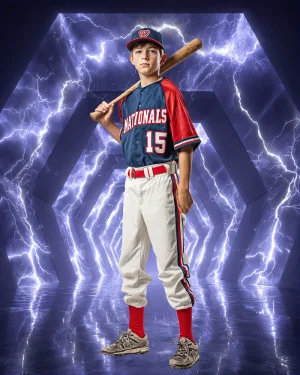 Lightning Tunnels (Set of 2) - Digital Backgrounds