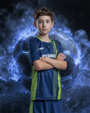 Smoking Soccer Ball - Digital Background
