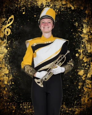 Golden Notes V2 - Digital Background