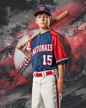 Grunge Paint Baseball - Digital Background