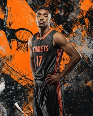 Grunge Paint Basketball - Digital Background