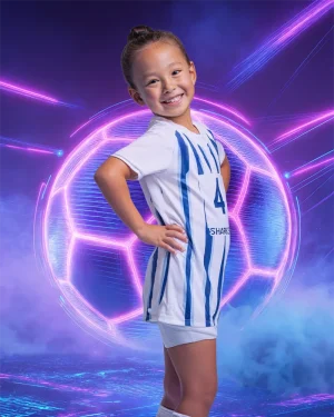 Neon Soccer Ball - Digital Background