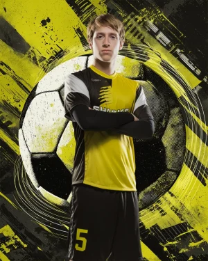 Grunge Paint Soccer - Digital Background