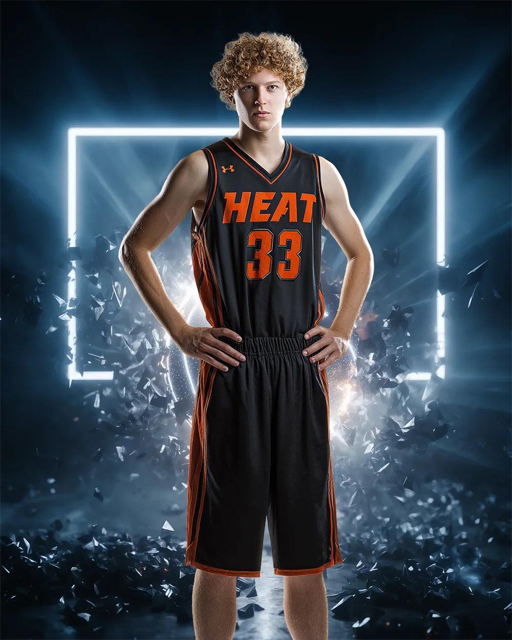 Shattered Hoop - Digital Background - Image 2