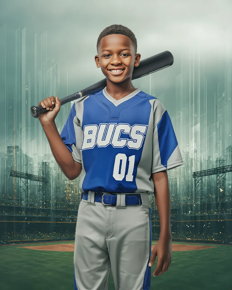 Baseball City Trading Card - Digital Background