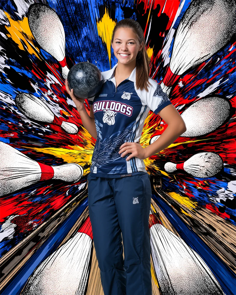 Comic Pow Bowling - Digital Background