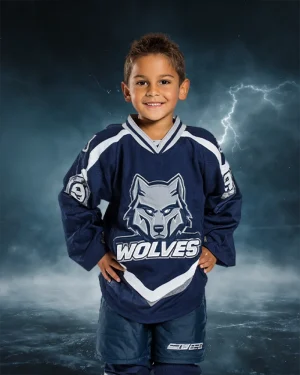 Hockey Lightning - Digital Background