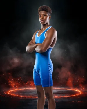 Wrestling Ring of Fire - Digital Background