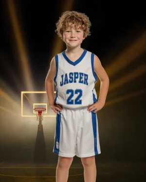 Basketball Hoop Streaks - Digital Background