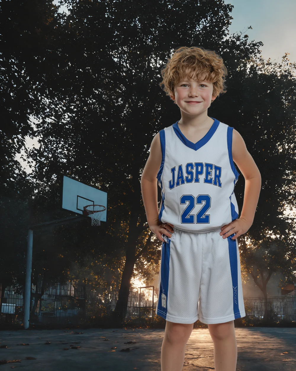 Basketball at the Park - Digital Background