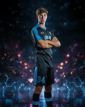 Hexagon Matrix - Digital Background