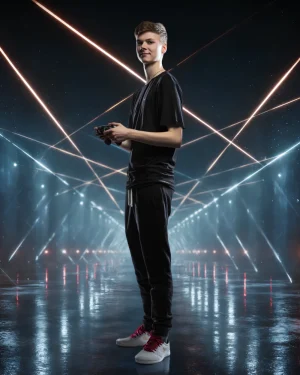 Laser Beam Matrix - Digital Background