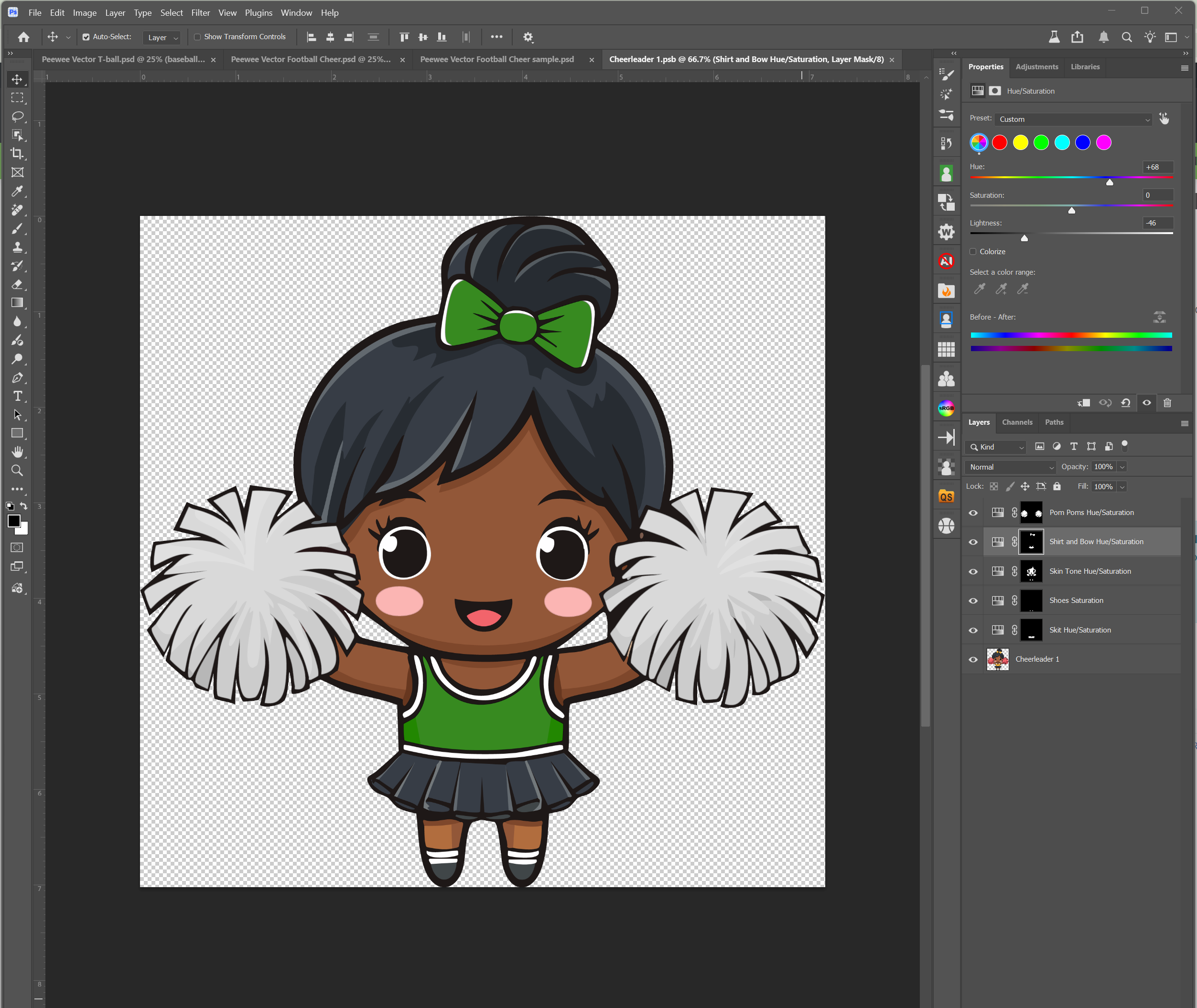 Peewee Vector Football/Cheer - Dynamic PSD/SPA Template - Image 15