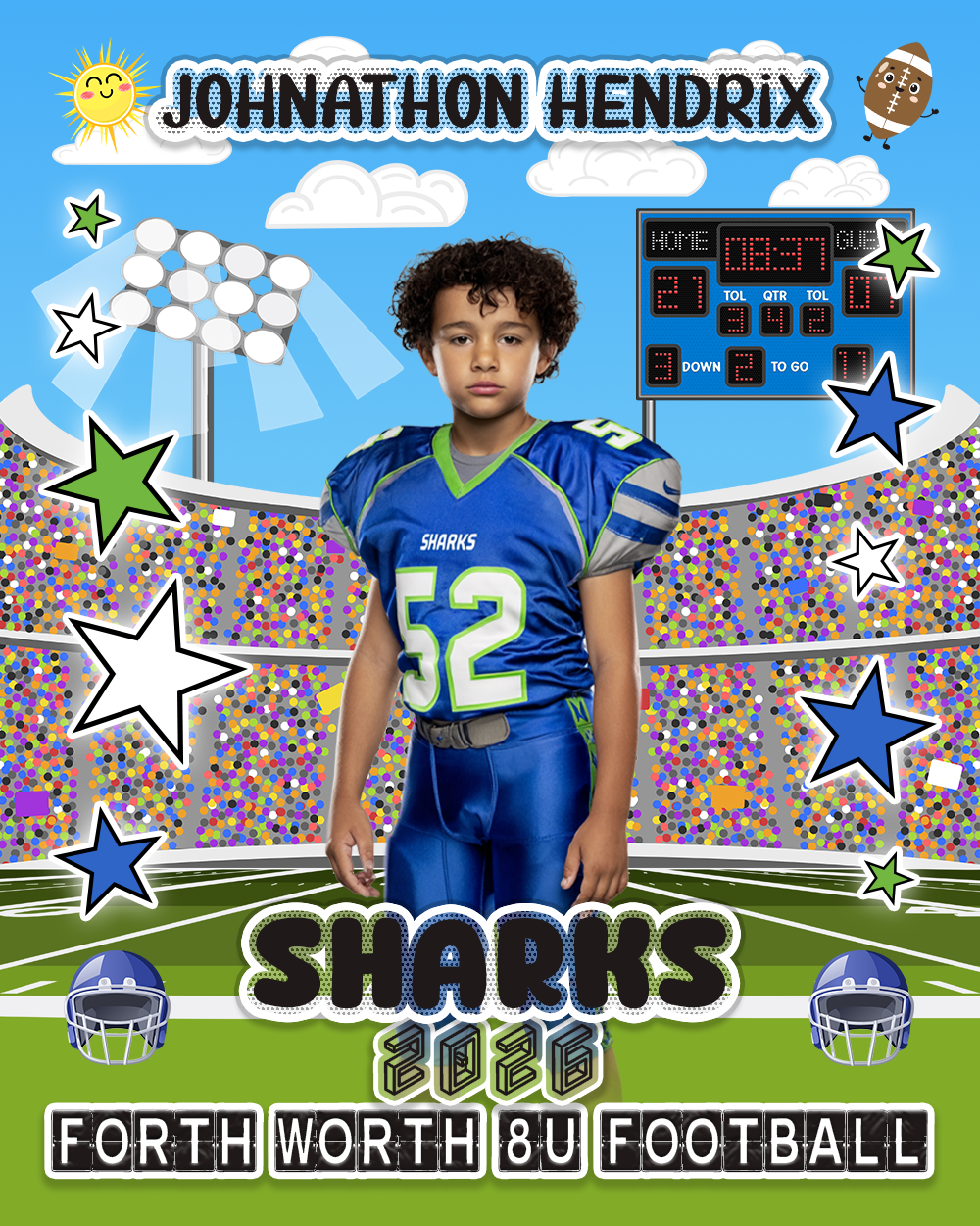 Peewee Vector Football/Cheer - Dynamic PSD/SPA Template