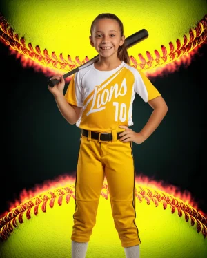 Inferno Softball - Digital Background