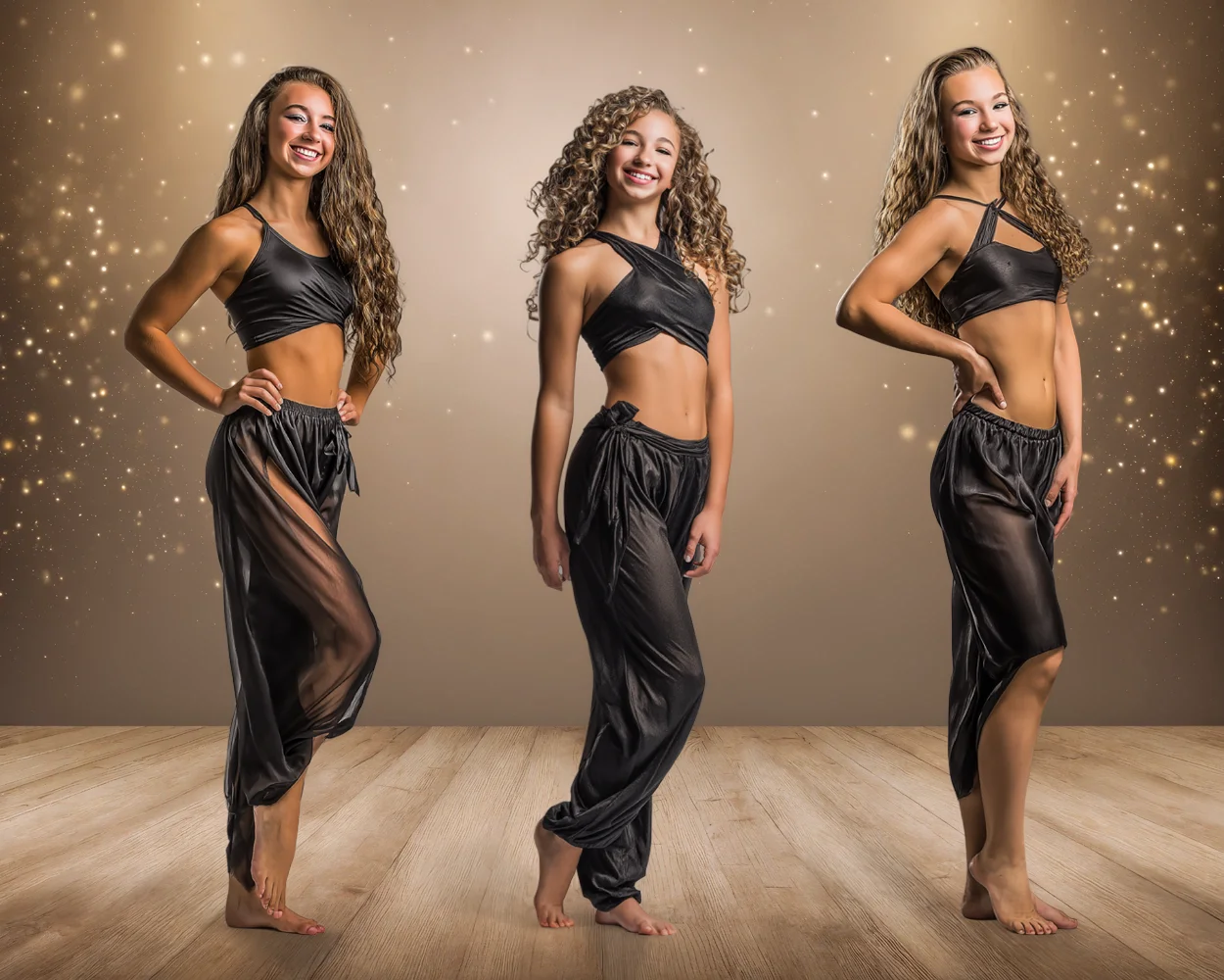 Golden Sparkle Studio - Digital Background