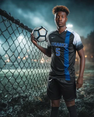 Night Field Practice - Digital Background