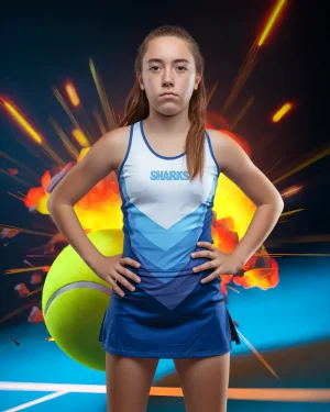 Tennis Ball Explosions (Set of 2) - Digital Backgrounds