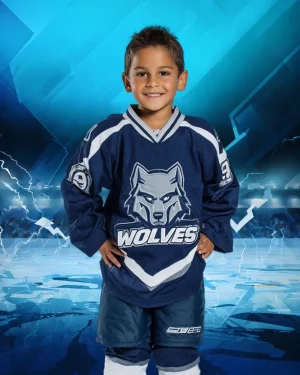 Electric Ice Surge - Digital Background