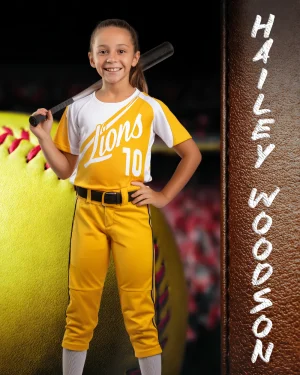 Softball & Leather - Digital Background