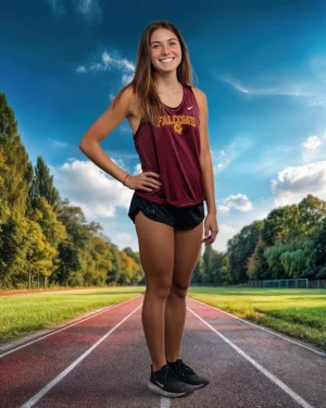 Evergreen Track Practice - Digital Background