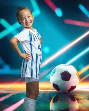 Glowline Soccer - Digital Background