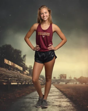 Moody Track Practice - Digital Background