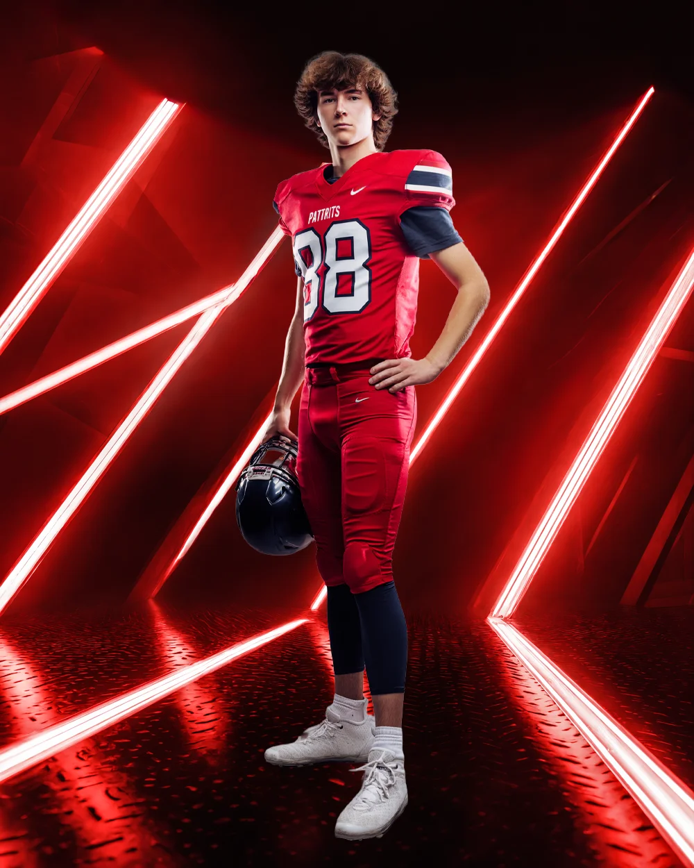 Neon Corridor - Digital Background - Image 3